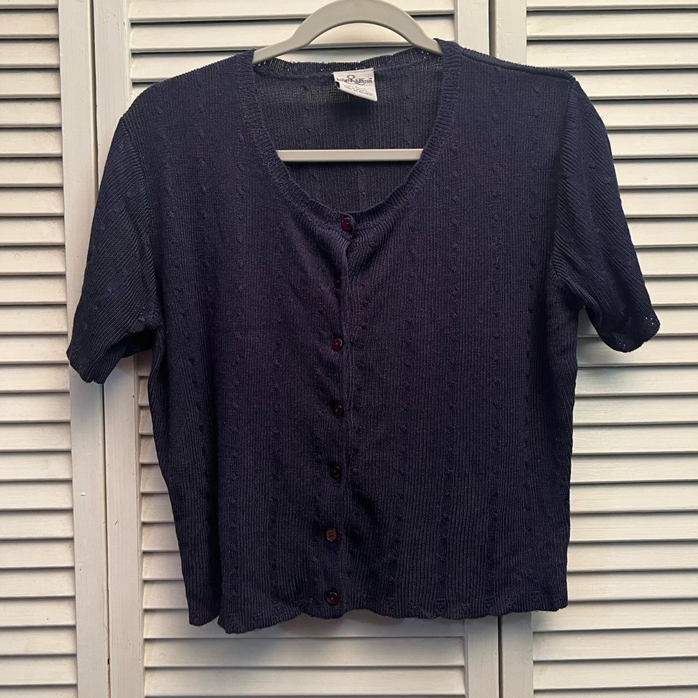 Hillard & Hanson Dark Blue Button-Down Shirt
